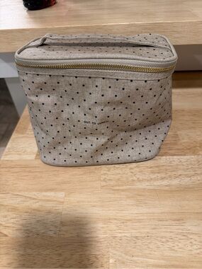 kate spade beige polka dot mini bag